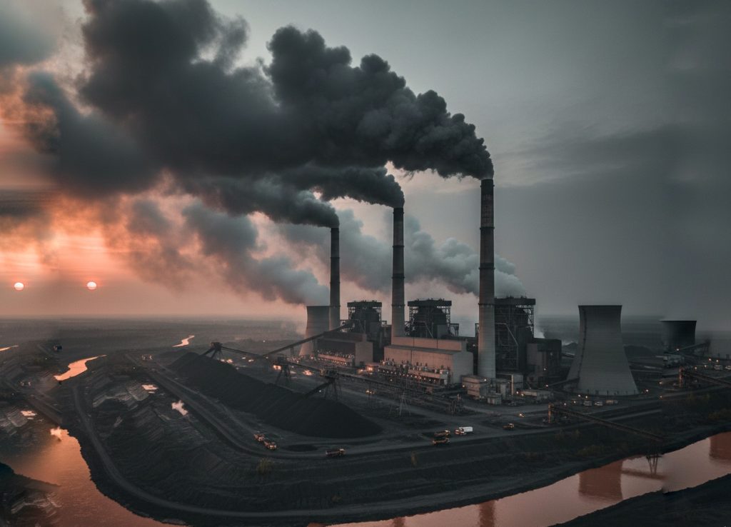 coal pollution from plant
