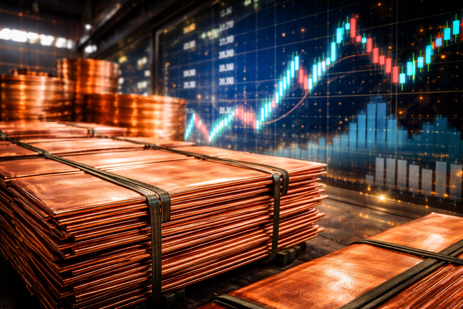 copper inventories surge