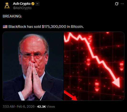 Blackrock bitcoin sell