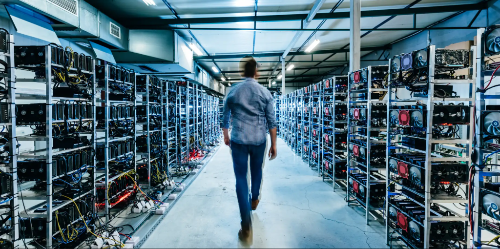 Bitcoin mining setup