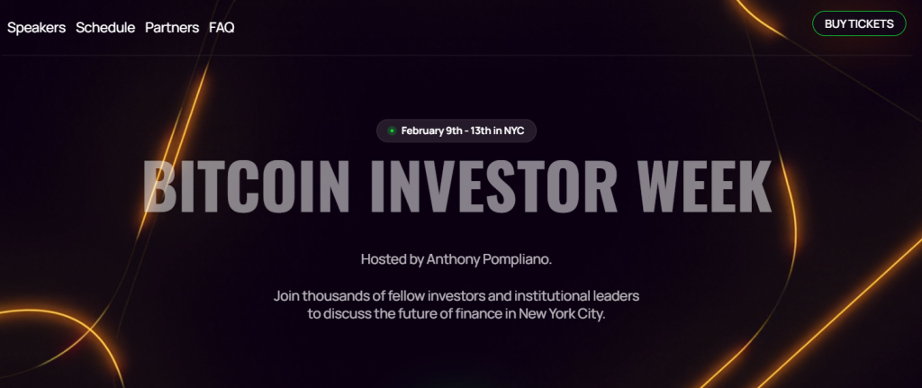 Bitcoin Investment week 2026