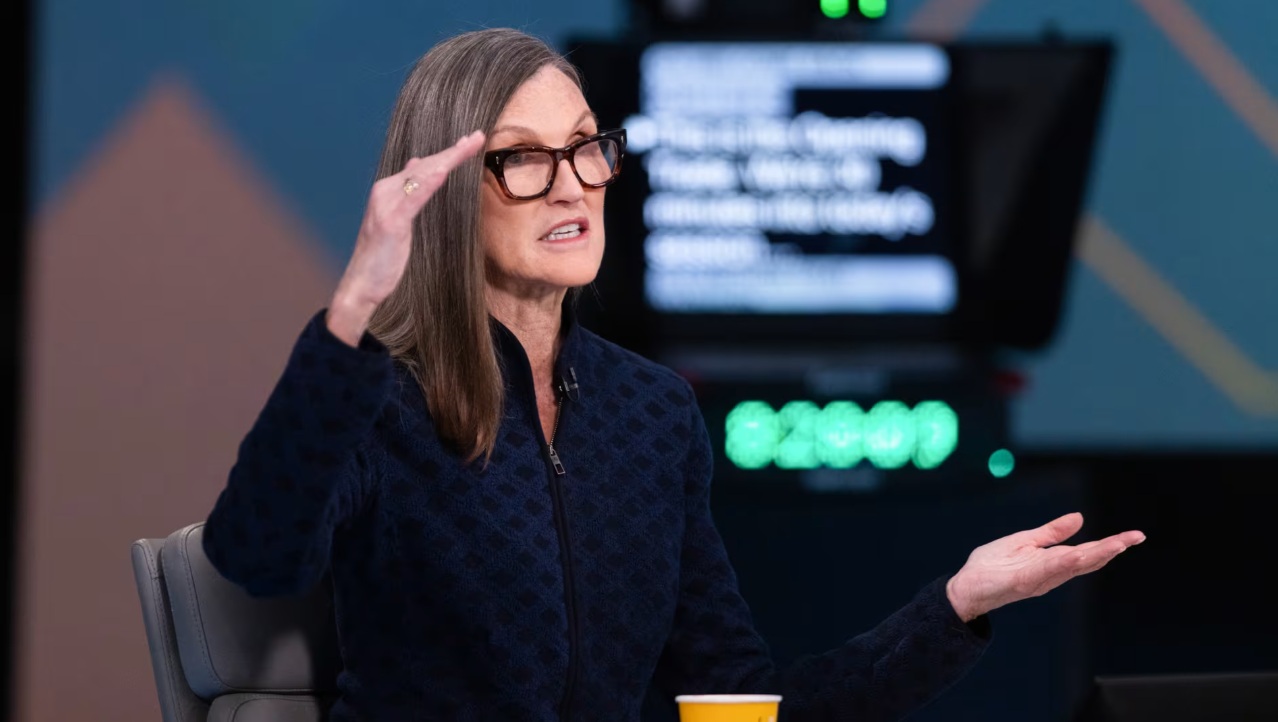 Cathie Wood at bitcoin investor week 2026