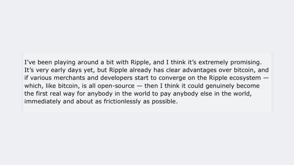 Ripple validation and XRP history