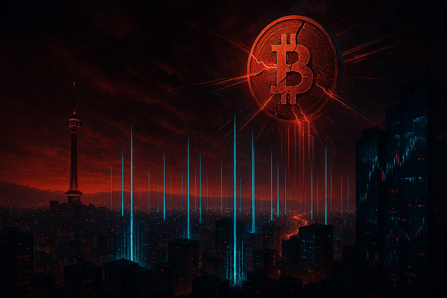 Iran at night US Israeli attack