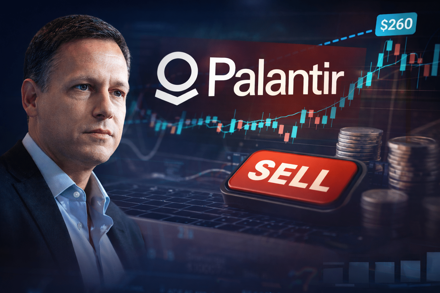 peter thiel palantir sale