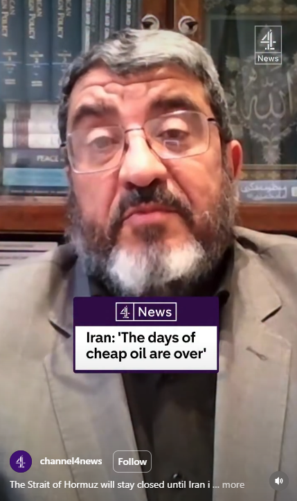 Foad Izadi on Channel 4 News: "The days of cheap oil are over"