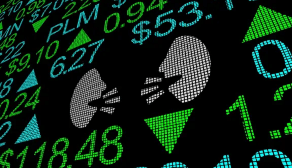 Stock market ticker board