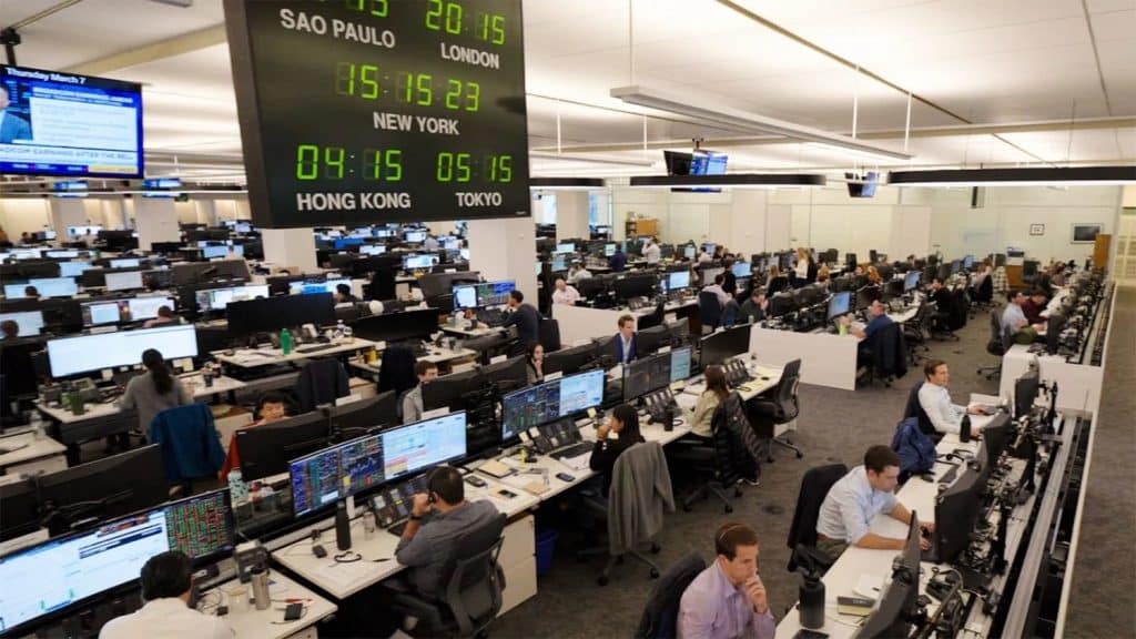 Goldman Sachs trading floor Wall Street forecast Financial sector trends Bank stock analysis