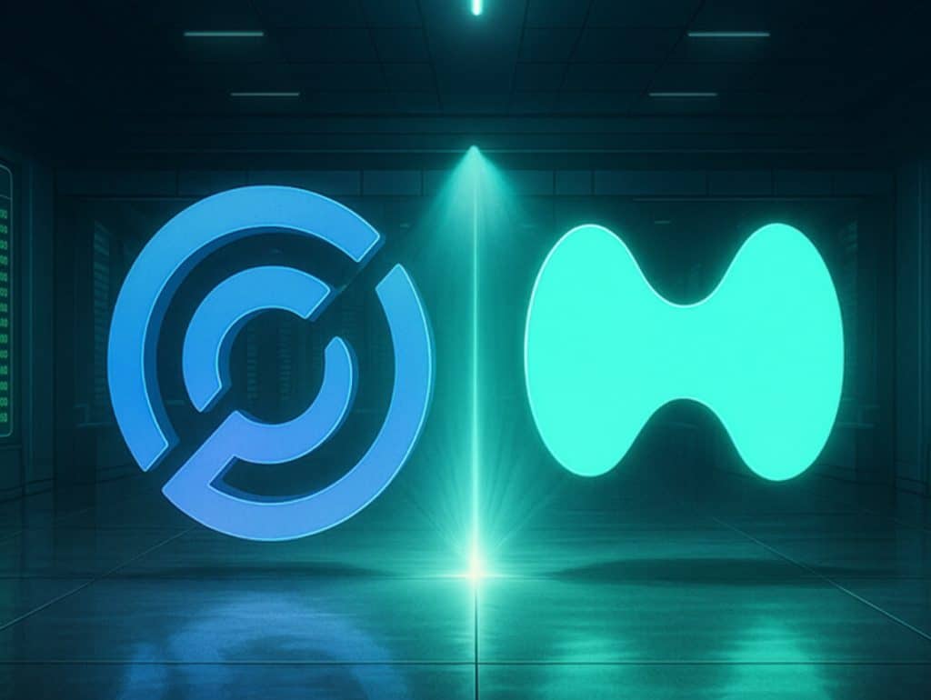 USDC and Hyperliquid logos side by side