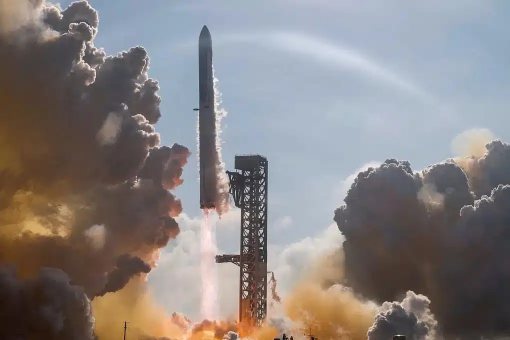 Rocket taking off