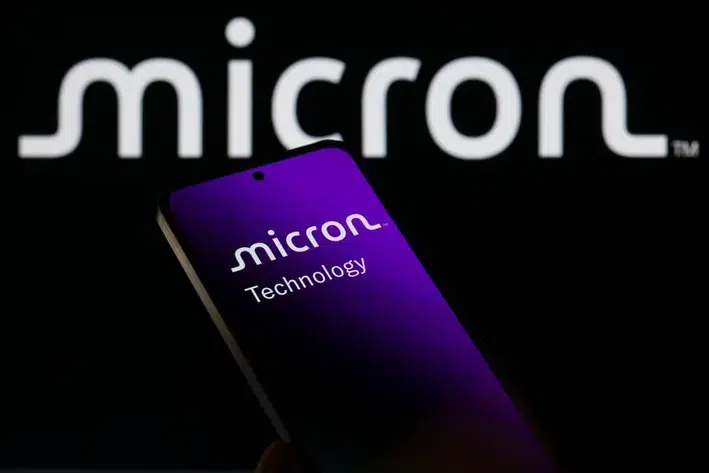 Micron Technologies logo and phone