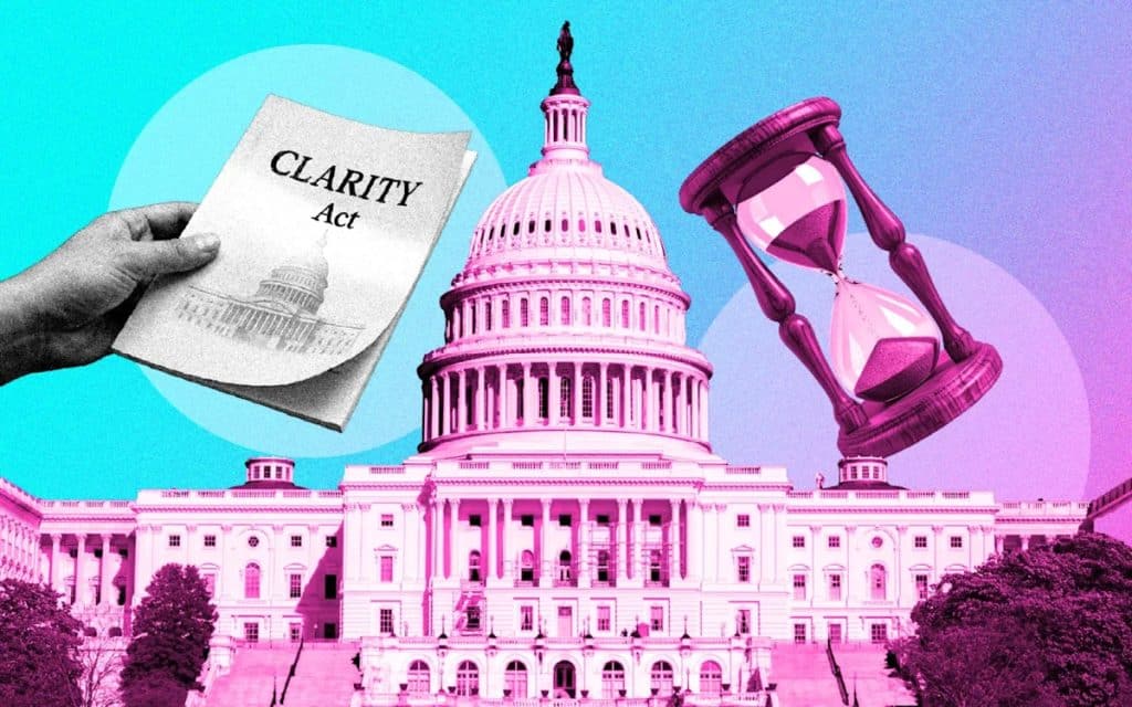 Clarity Act document highlighting the Clarity Act US Senate link, Clarity crypto bill, and Clarity bill status