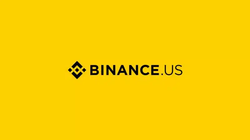 Binance US logo on yellow background representing Binance prediction market crypto prediction markets Polymarket US crypto regulation and Binance.US expansion