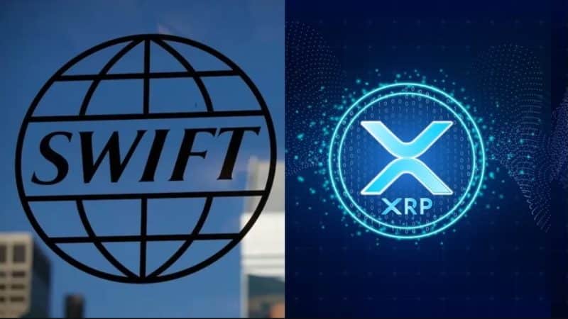 XRP and SWIFT logos