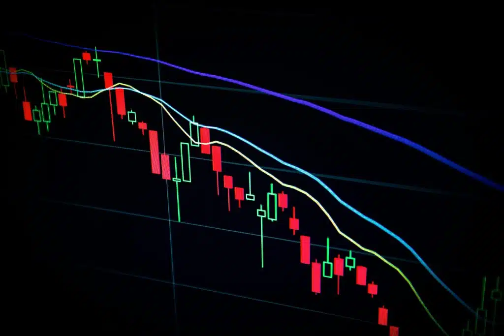 stock market graph is down due to the US-Iran conflict
