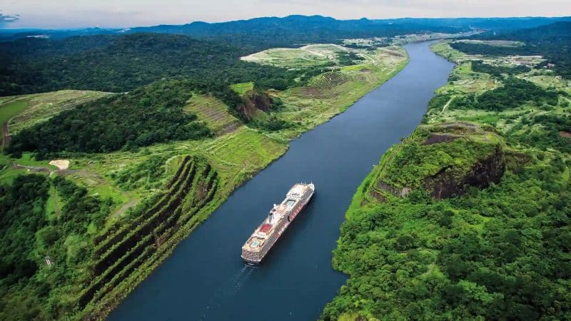 Panama Canal congestion Global shipping traffic El Nino drought Canal transit fees Energy market disruption