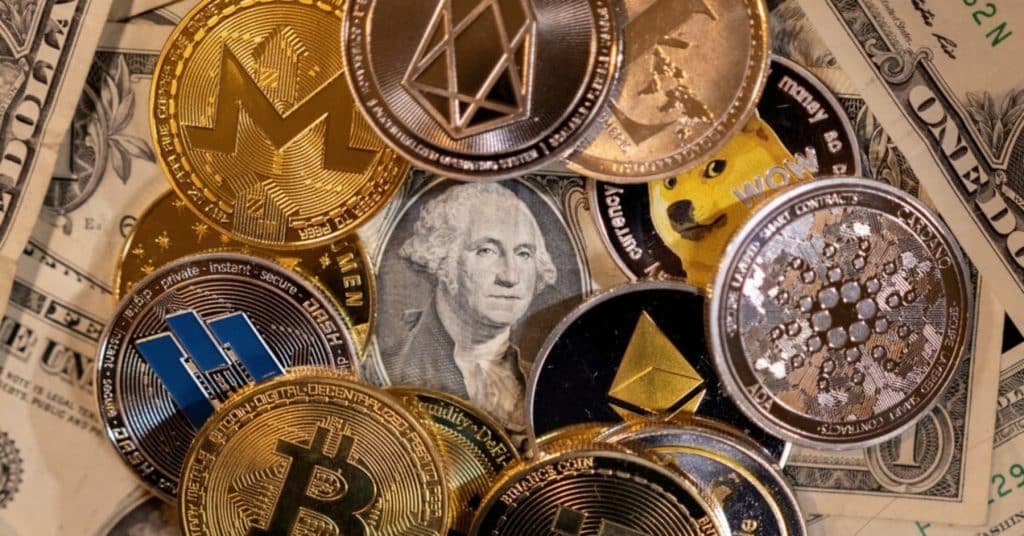Cryptocurrencies coins 