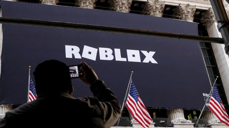 Image of Roblox stock after Ark Invest's Cathie Wood trimmed her position while adding SpaceX stock and Circle stock to her portfolio.