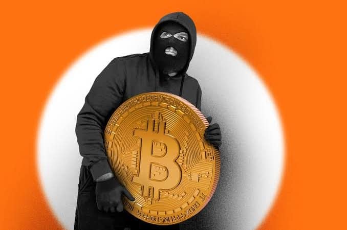 crypto criminal stealing bitcoin